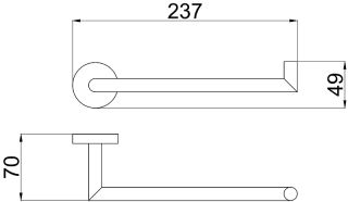Полотенцедержатель Allen Brau Priority 6.31010-00 Хром